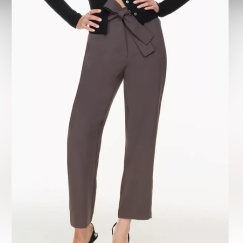 WILFRED Dark Olive Jallade (Tie Front) Pant